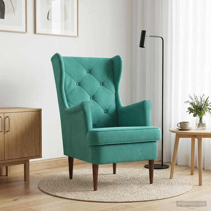 Poltrona Turchese Velluto