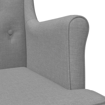 Poltrona Grigio Chiaro Tessuto | homemem39