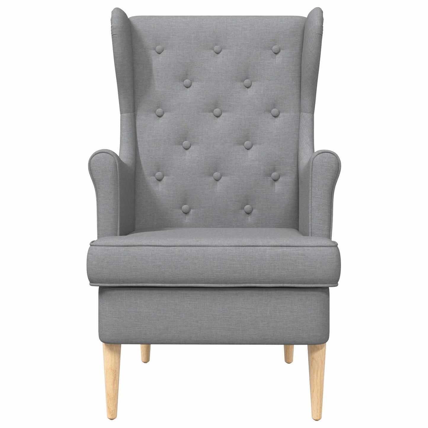 Poltrona Grigio Chiaro Tessuto | homemem39