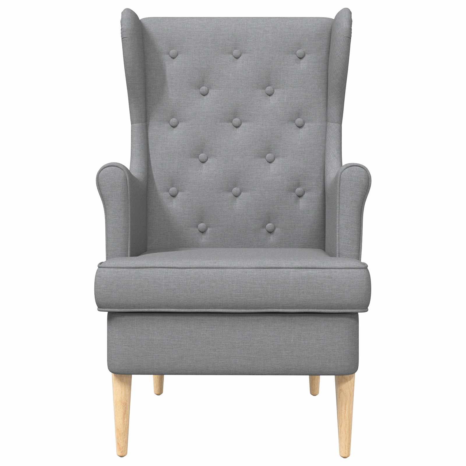 Poltrona Grigio Chiaro Tessuto | homemem39