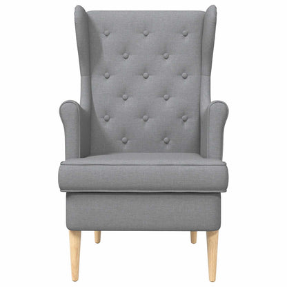Poltrona Grigio Chiaro Tessuto | homemem39