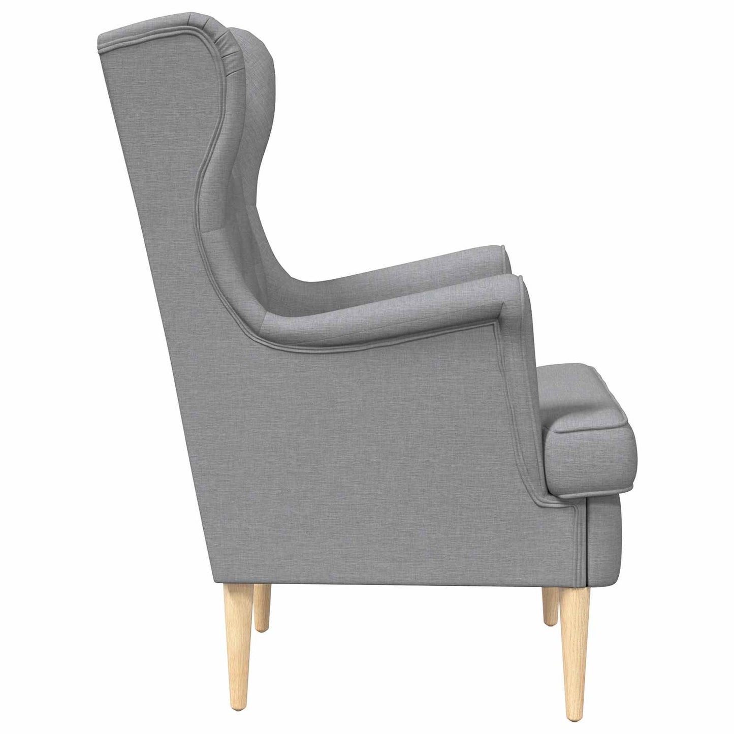 Poltrona Grigio Chiaro Tessuto | homemem39
