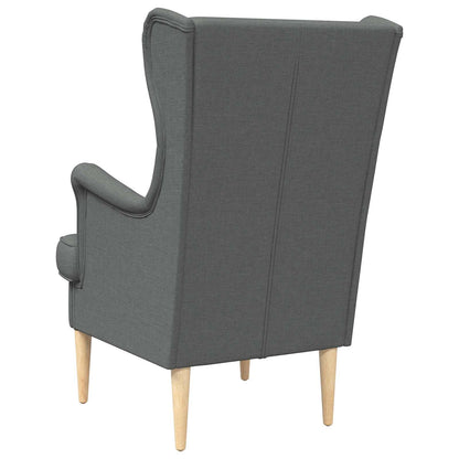 Poltrona Grigio Scuro Tessuto