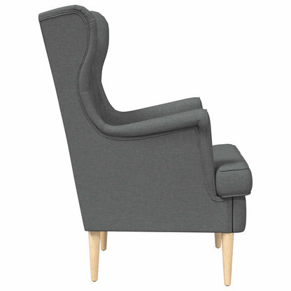 Poltrona Grigio Scuro Tessuto