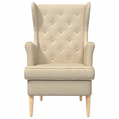 Poltrona Crema Tessuto