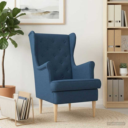 Poltrona Blu Tessuto