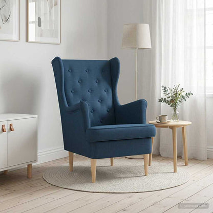 Poltrona Blu Tessuto
