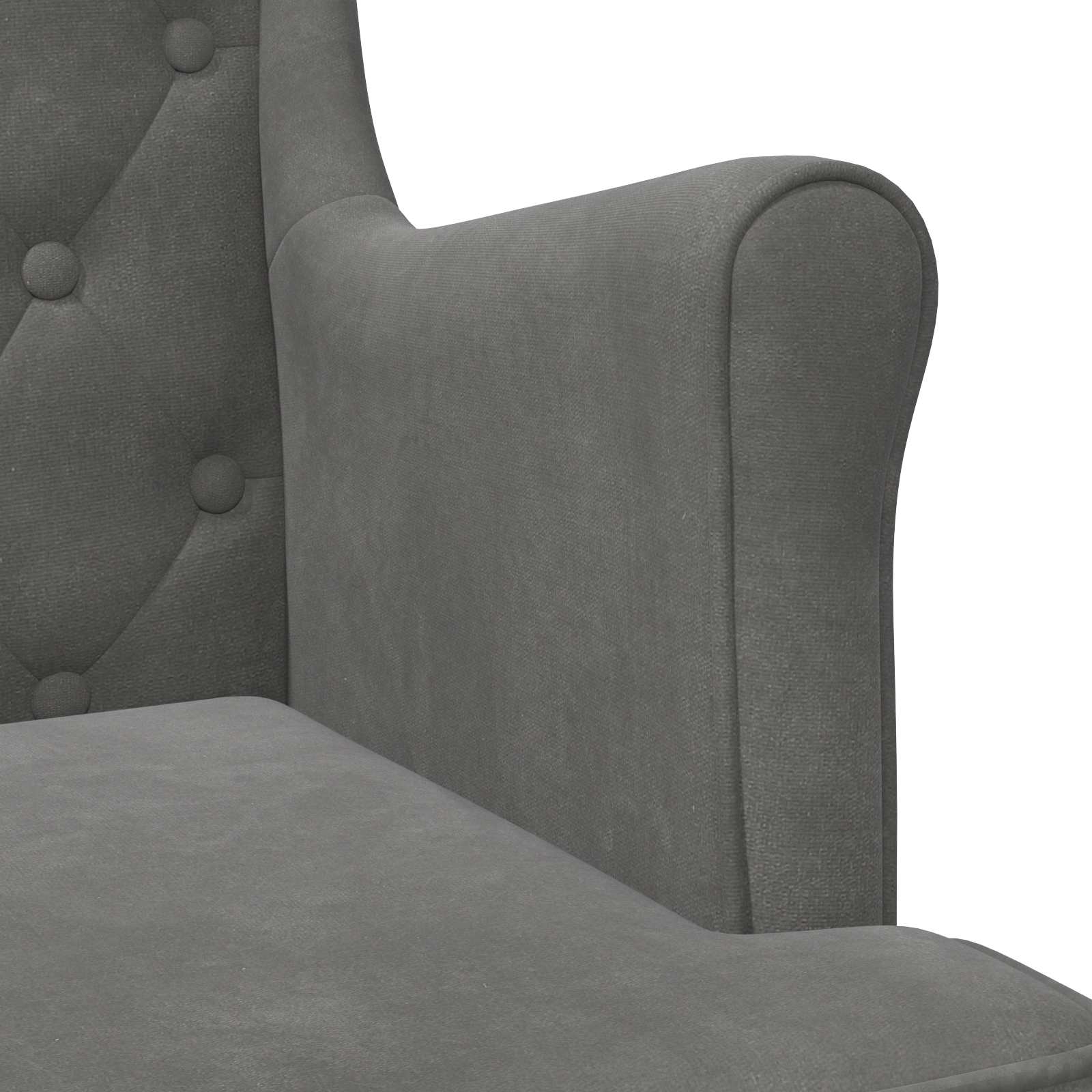 Poltrona Grigio Scuro Velluto | homemem39