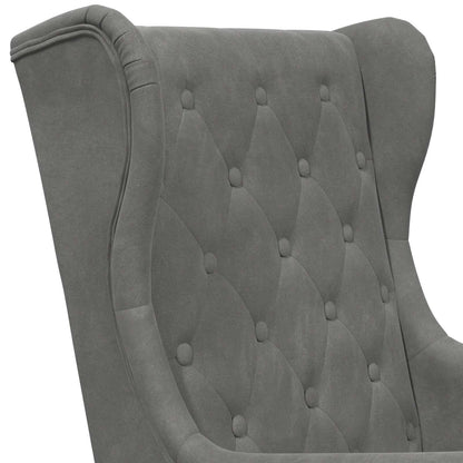 Poltrona Grigio Scuro Velluto