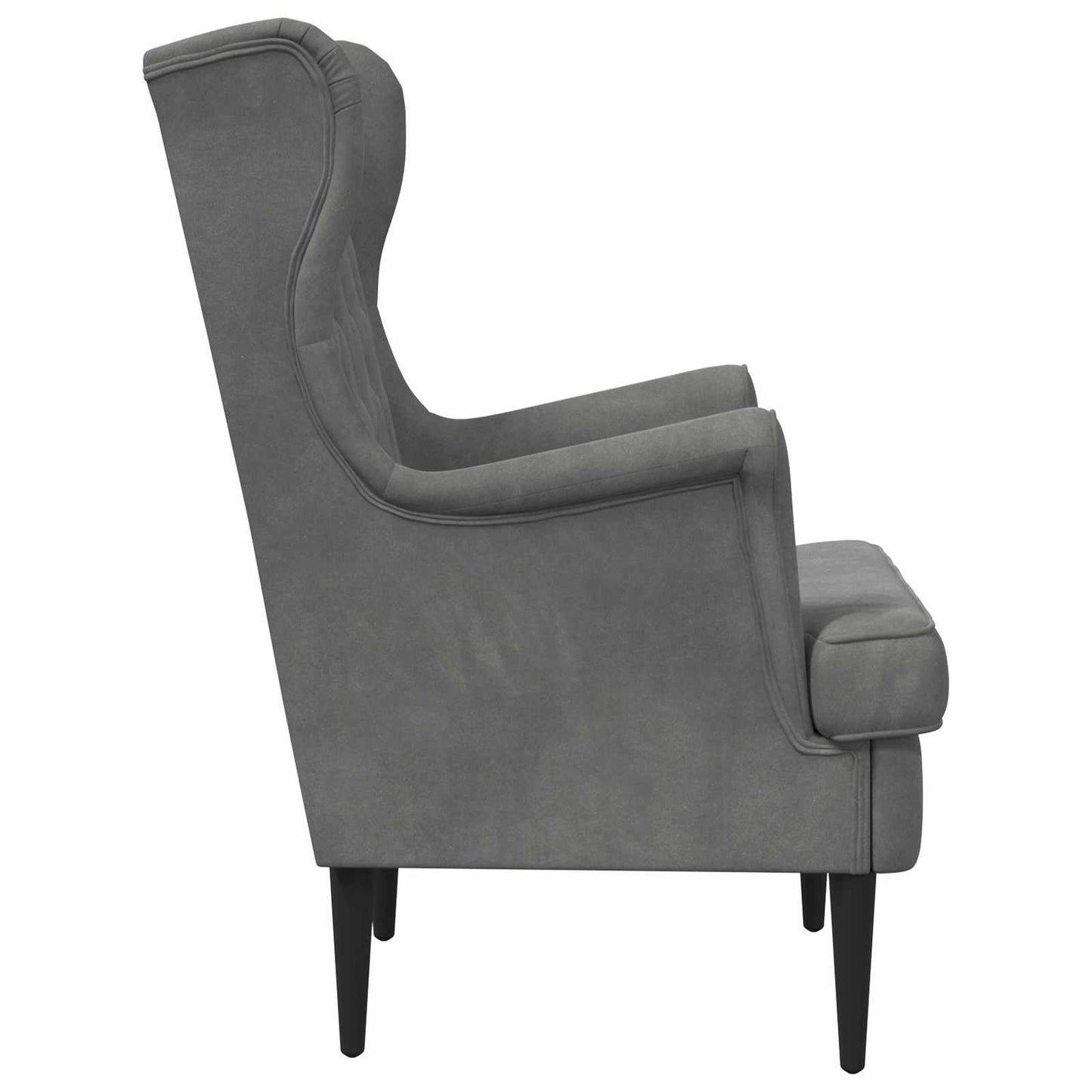 Poltrona Grigio Scuro Velluto | homemem39