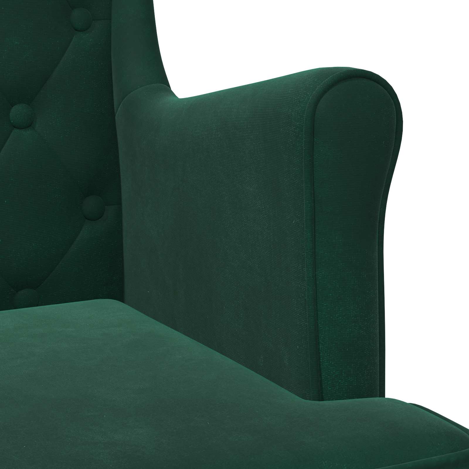 Poltrona Verde Scuro Velluto | homemem39