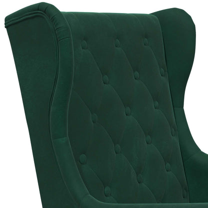 Poltrona Verde Scuro Velluto
