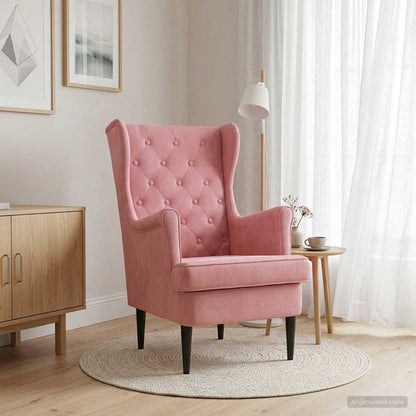 Poltrona Rosa Velluto