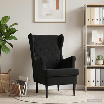Poltrona Nero Velluto