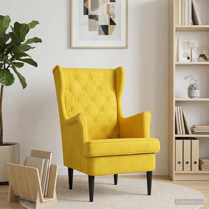 Poltrona Giallo Velluto