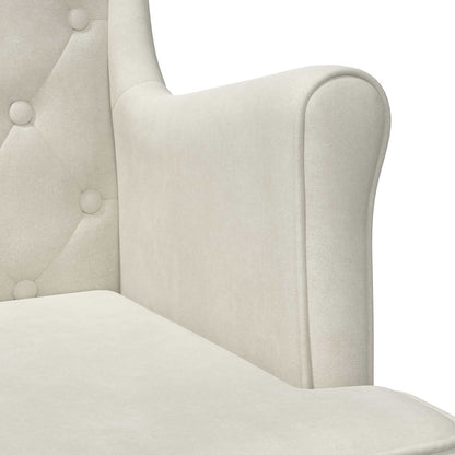 Poltrona Crema Velluto | homemem39