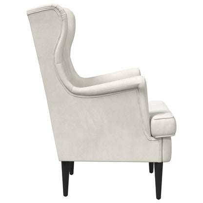 Poltrona Crema Velluto | homemem39