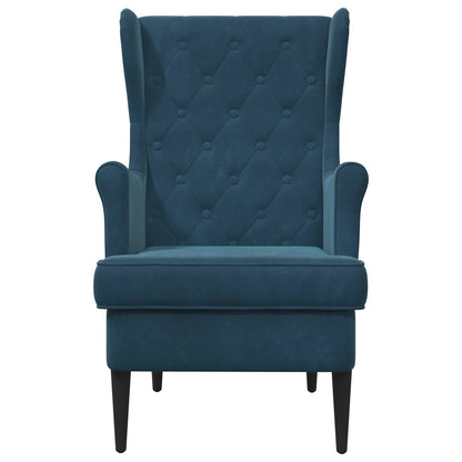 Poltrona Blu Velluto