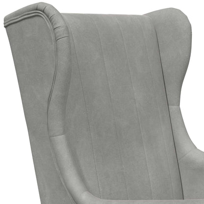 Poltrona Grigio Chiaro Velluto