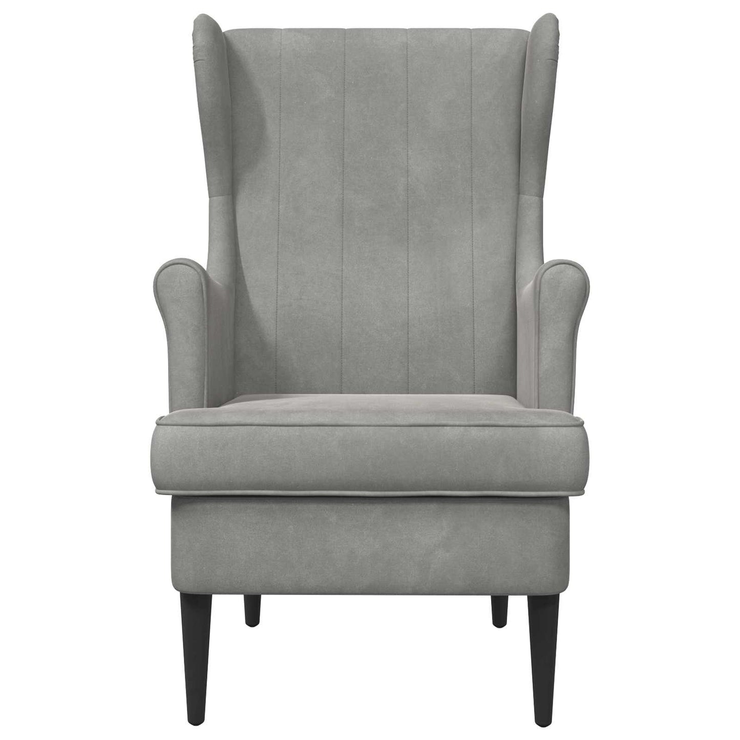 Poltrona Grigio Chiaro Velluto
