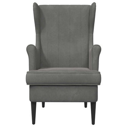 Poltrona Grigio Scuro Velluto