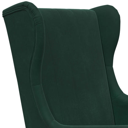 Poltrona Verde Scuro Velluto