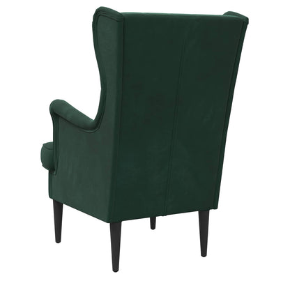 Poltrona Verde Scuro Velluto