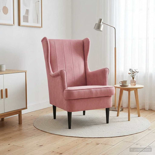 Poltrona Rosa Velluto