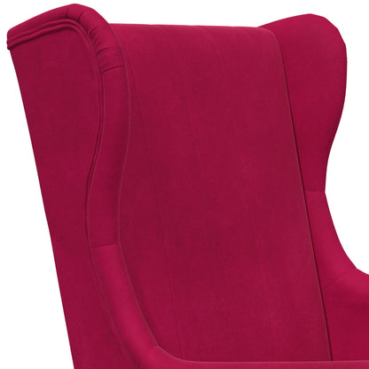 Poltrona Rosso Vino Velluto