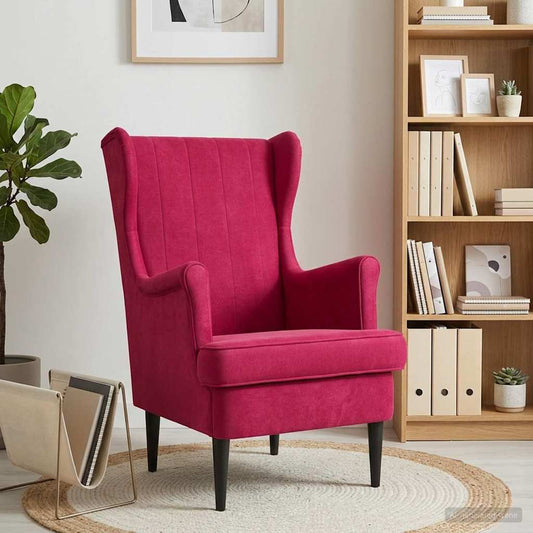 Poltrona Rosso Vino Velluto
