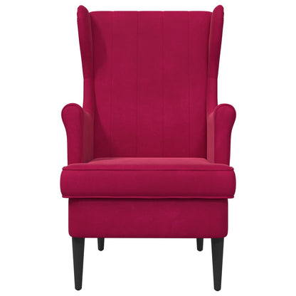 Poltrona Rosso Vino Velluto