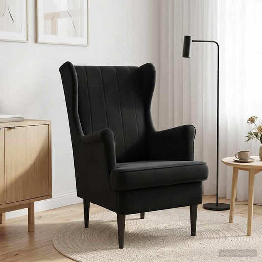 Poltrona Nero Velluto