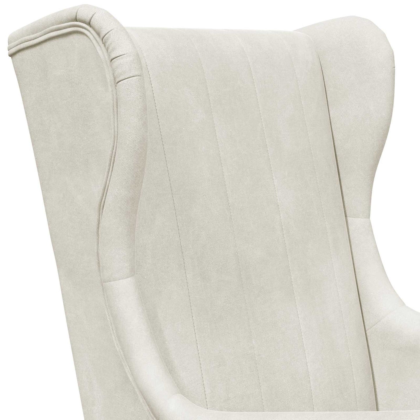 Poltrona Crema Velluto