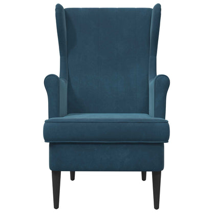 Poltrona Blu Velluto