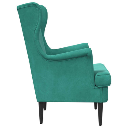 Poltrona Turchese Velluto