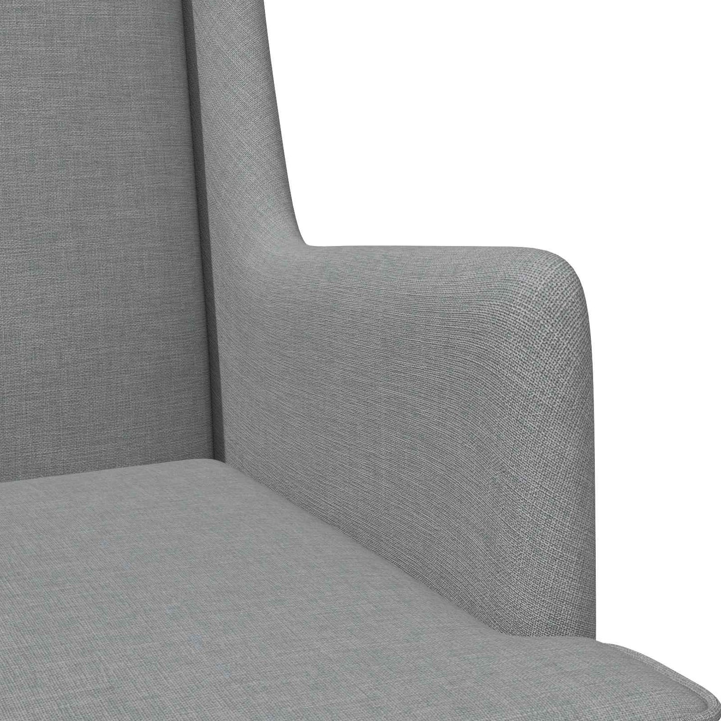Poltrona Grigio Chiaro Tessuto