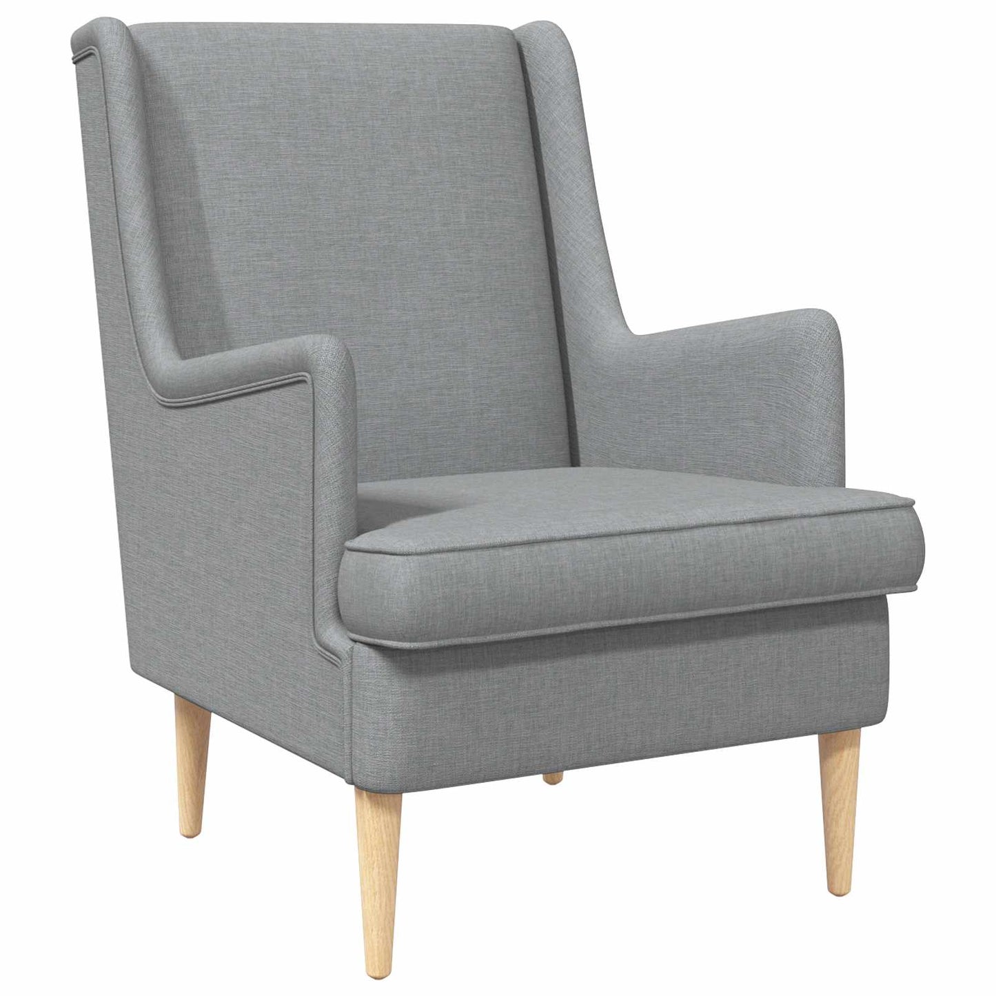 Poltrona Grigio Chiaro Tessuto