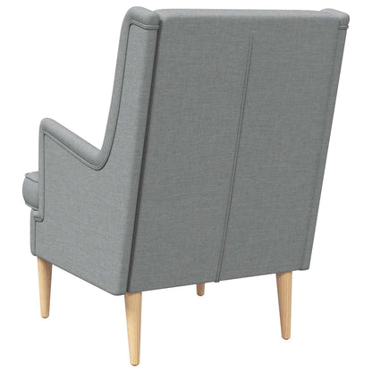 Poltrona Grigio Chiaro Tessuto