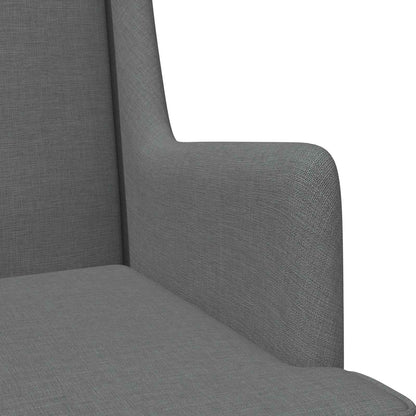 Poltrona Grigio Scuro Tessuto