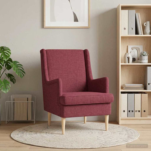 Poltrona Rosso Vino Tessuto