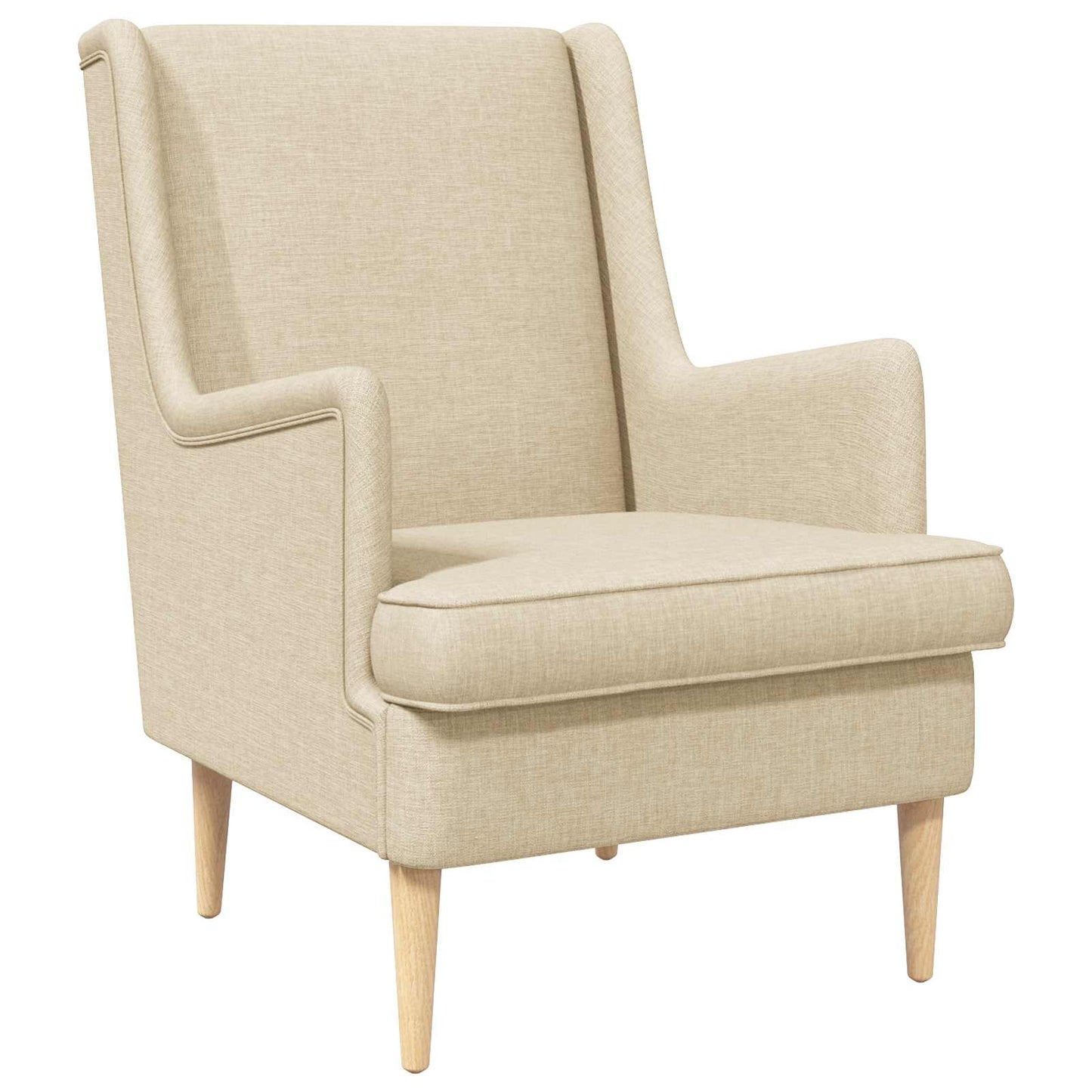 Poltrona Crema Tessuto
