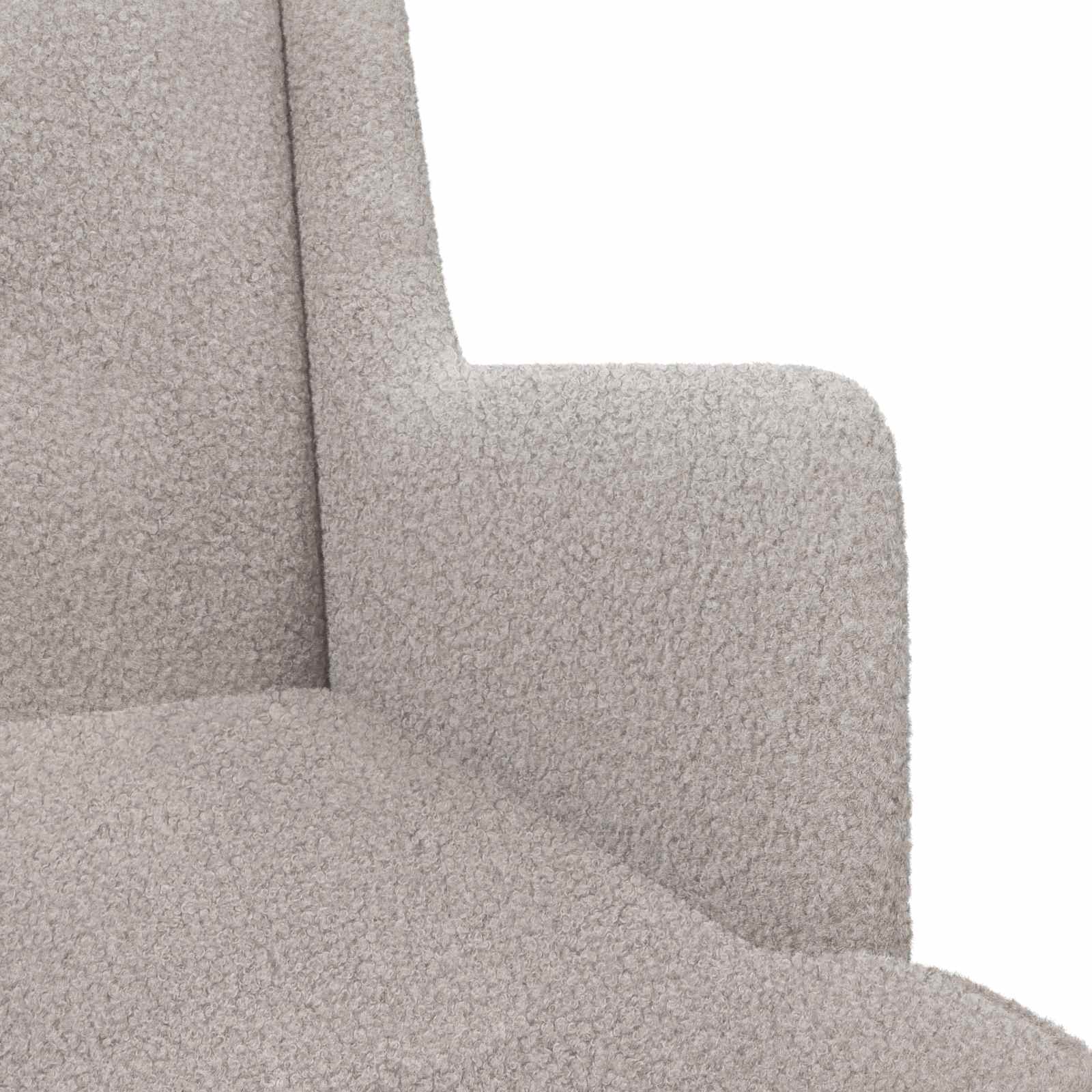 Poltrona Grigio Chiaro Tessuto in Lana di Pecora | homemem39