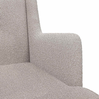 Poltrona Grigio Chiaro Bouclé