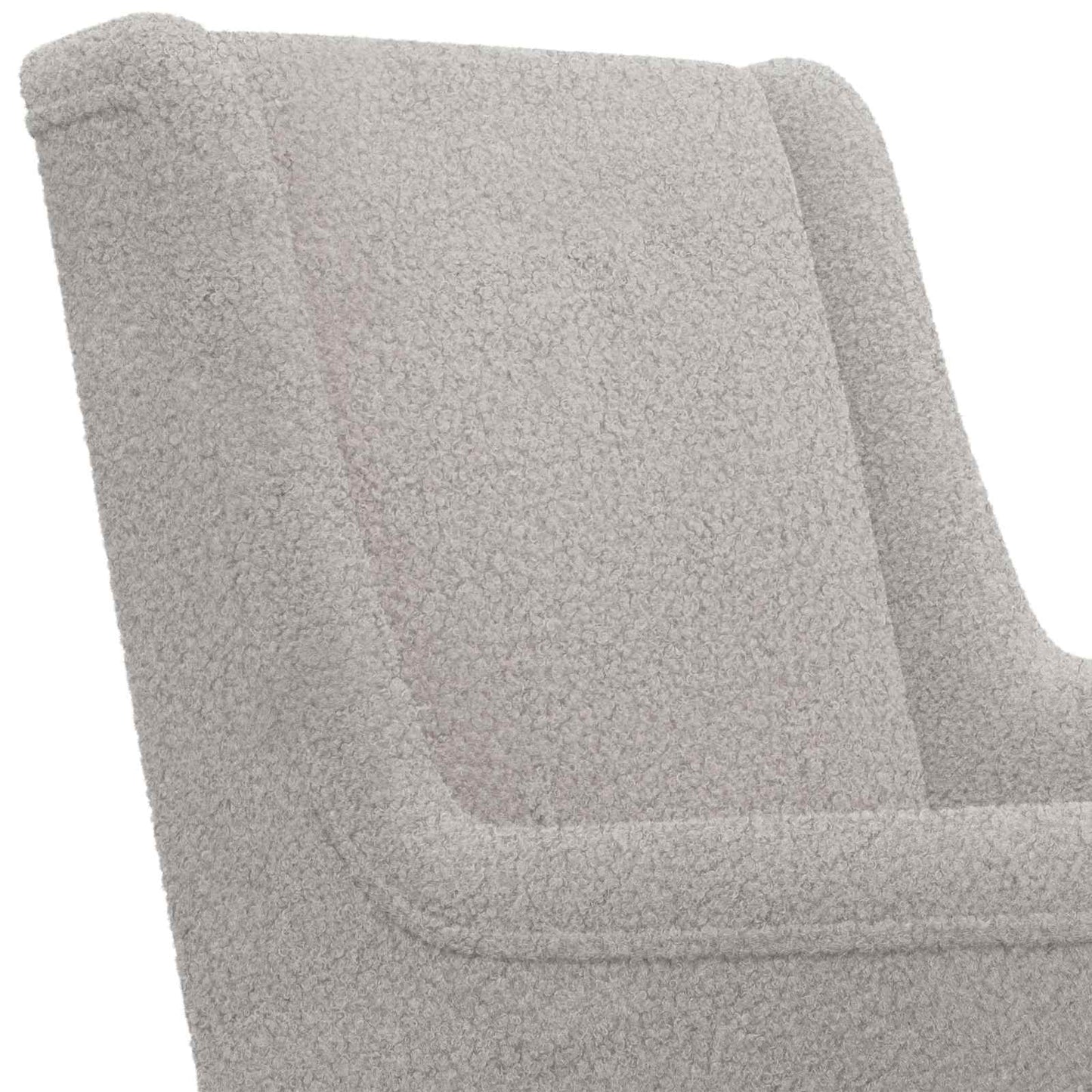 Poltrona Grigio Chiaro Bouclé