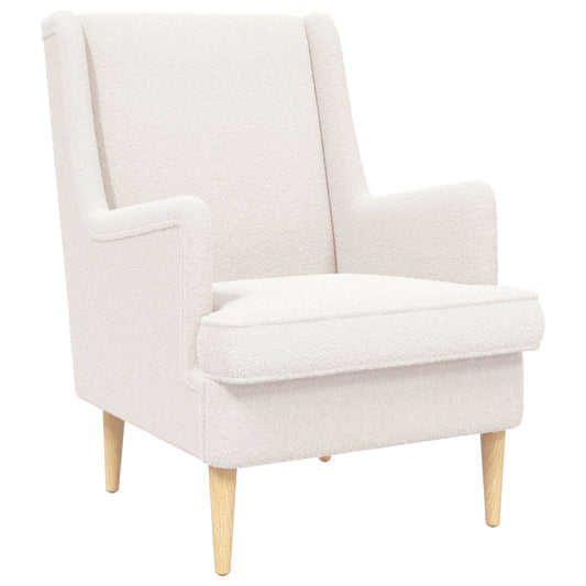 Poltrona Crema Bouclé
