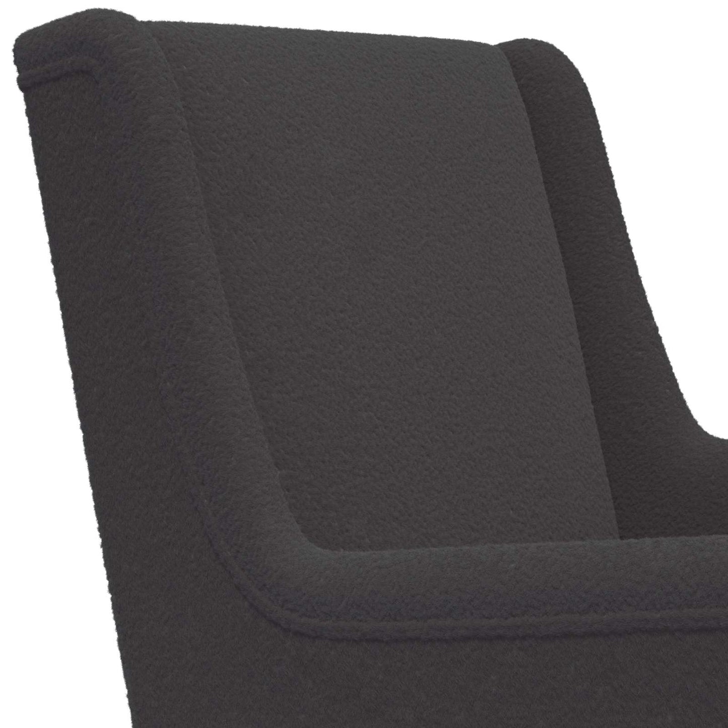 Poltrona Grigio Scuro Bouclé