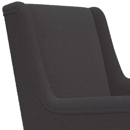 Poltrona Grigio Scuro Bouclé