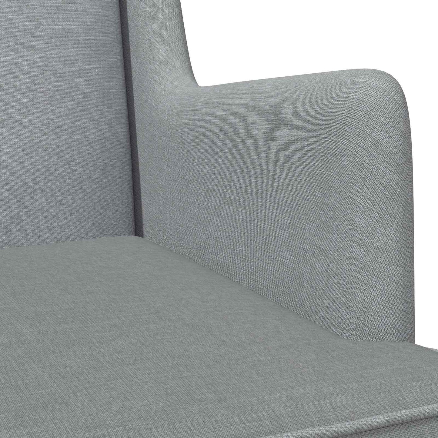 Sedia a dondolo Grigio chiaro 62 x 80 x 85 cm Tessuto | homemem39