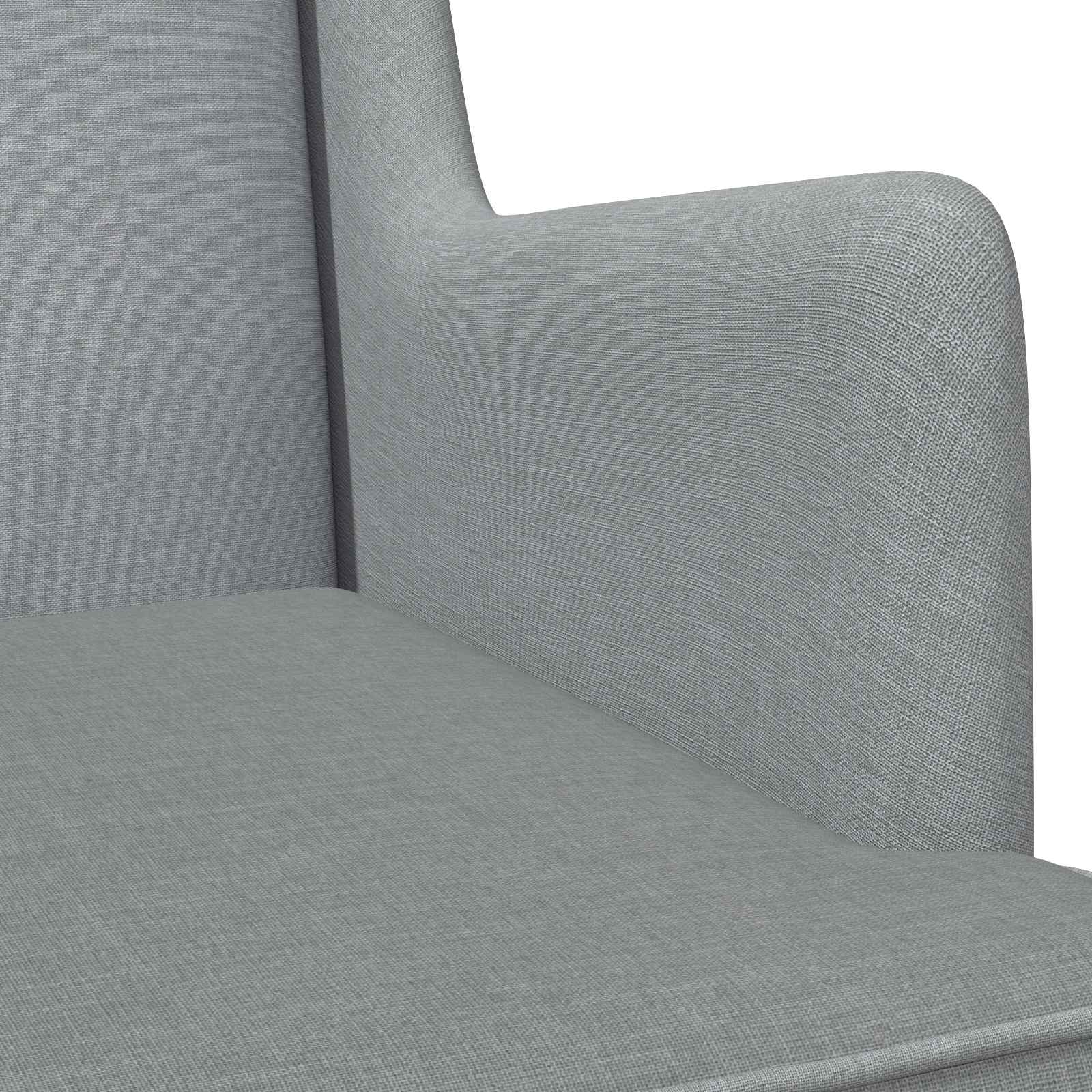 Sedia a dondolo Grigio chiaro 62 x 80 x 85 cm Tessuto | homemem39