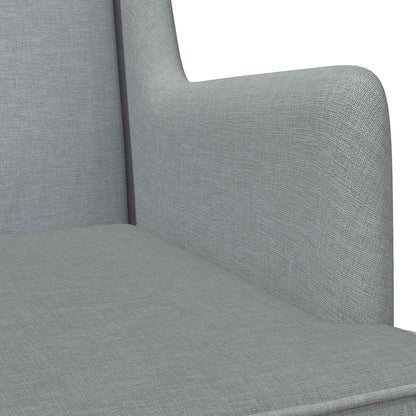Sedia a dondolo Grigio chiaro 62 x 80 x 85 cm Tessuto | homemem39